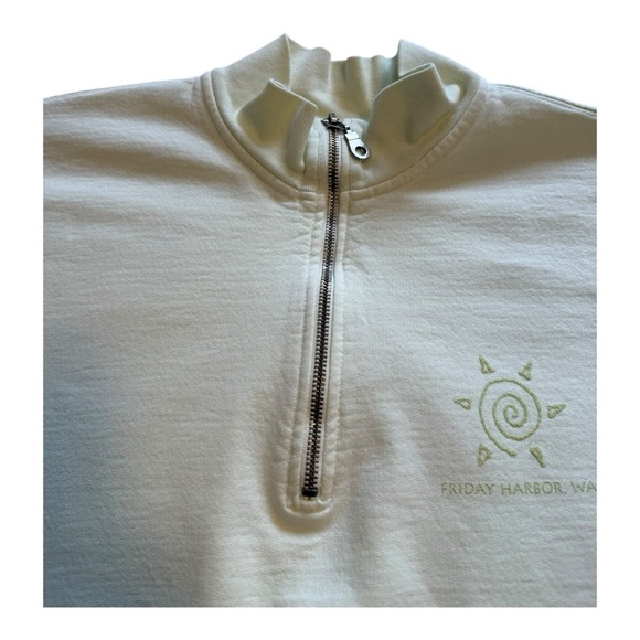 Spirit Vintage 3/4 Zip Pullover Long Sleeve Sweatshirt - Size L / XL - Picture 5 of 15